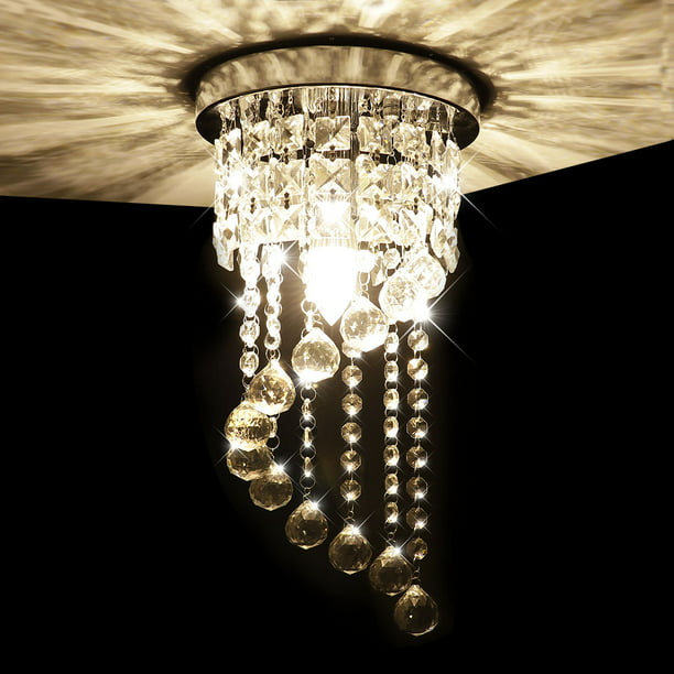 Guitar LED Ceiling Lamp K9 Crystal Chandelier Bedroom Pendant Lighting Fixtures